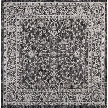 Palazzo Vine And Border Textured Weave Indoor/outdoor Area Rug